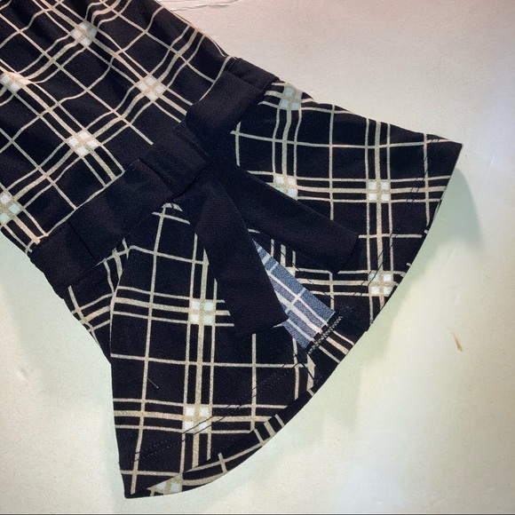 Charter Club Stretch Long Sleeve Plaid Top XL Black Tan - Picture 7 of 7